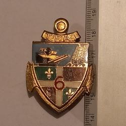 Insigne du 6&egrave;me groupe d'artillerie de marine (6&egrave;me GAMa) au TFAI