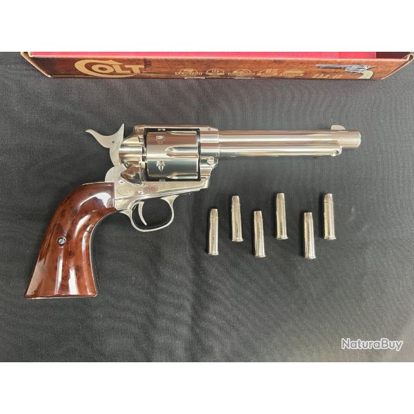 Revolver Colt diabolos avec poign�es imitation ivoire et noyer + 5000 diabolos + valisette transport