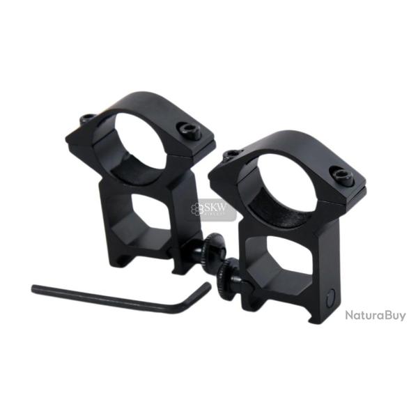 ANNEAUX HAUT 1" POUR RAIL 20-22MM WEAVER