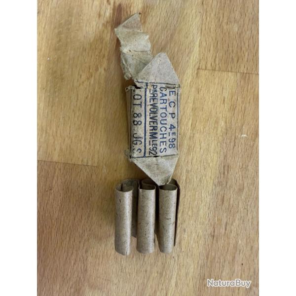 Carton ballotin munition r�glementaire 1892 revolver