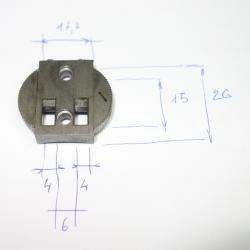 Serrure arri&egrave;re pour montage &agrave; crochet