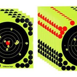 Cibles de tir r&eacute;active -(x8) - 18x18cm
