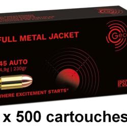 CARTOUCHES GECO 45 ACP 230GR FMJ /500