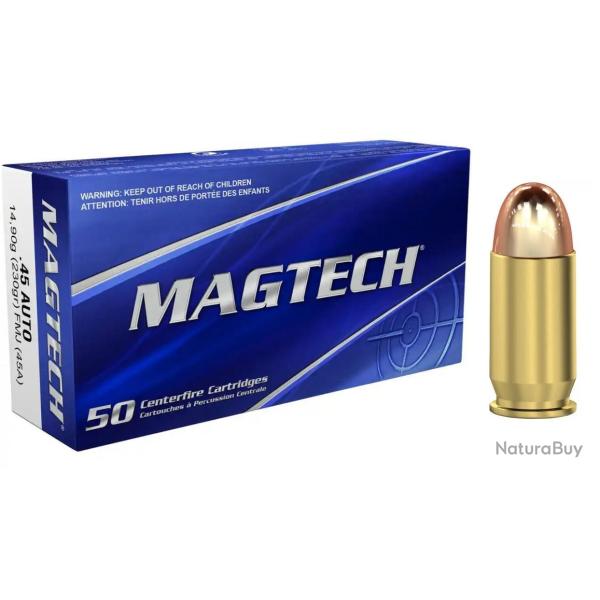 CARTOUCHES MAGTECH 45 AUTO 230GR FMJ /500