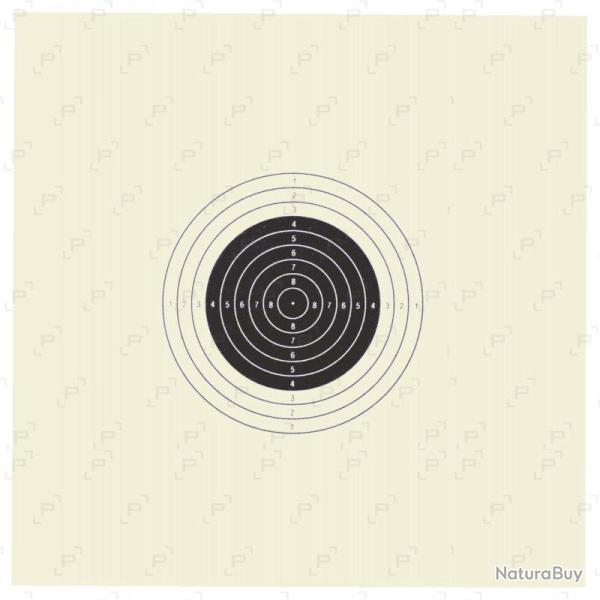 Cible cartonn�e COURT C17 ISSF 17x17 cm