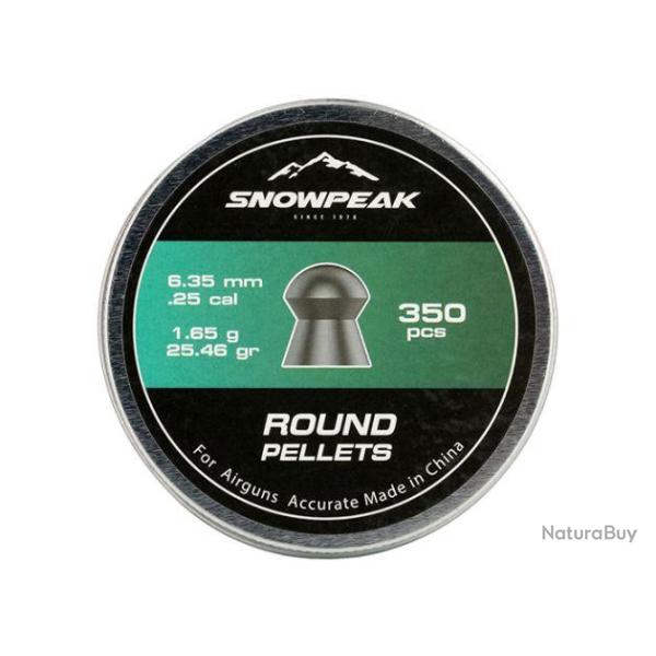 SNOWPEAK PLOMBS RONDS 6.35 X350