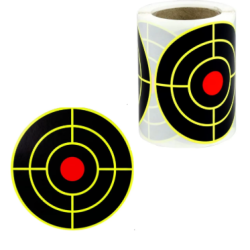 Cible R&eacute;active Jaune - Diam&egrave;tre 7,5 cm (x200)