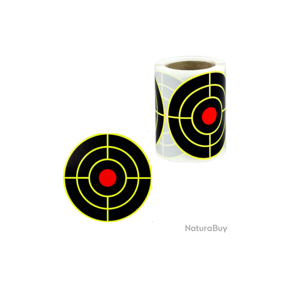 Cible R�active Jaune - Diam�tre 7,5 cm (x200)