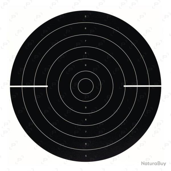 Cible cartonn�e COURT C50 VO 51x52 cm pour pistolets 1