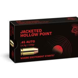 CARTOUCHES GECO 45 ACP Jacketed Hollow Point 14,9g/230gr /50