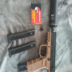 ISSC M22 gen 2 bronze/black + MDS stalon + 3 chargeurs "