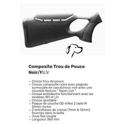 OFFRE NB CHASSE Crosse trou de pouce compo black pour Bar Maral 4X THUMBHOLE