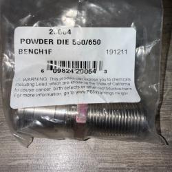DILLON 20064 POWDER DIE 550/650 BENCH 1F