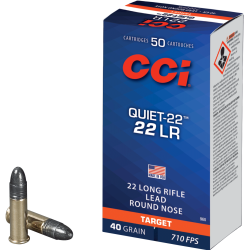 Balles CCI Calibre 22LR Quiet 22 40 grains