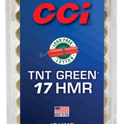 Balles CCI Calibre 17HMR TNT Green 16 Grains