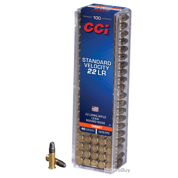 Balles CCI Calibre 22LR Green Tag 40 Grains