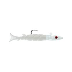 Leurre Souple Delalande Tuna GT Finess 28g 28g 010 - Blanc - White 8cm