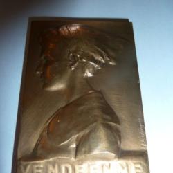 m&eacute;daille : portrait de VENDEENNE