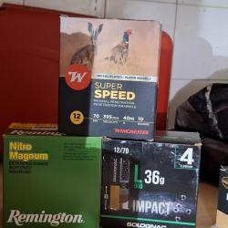 Lot cartouches 12/70 (Nitro magnum...)