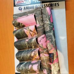 Cartouchiere de crosse camo rose