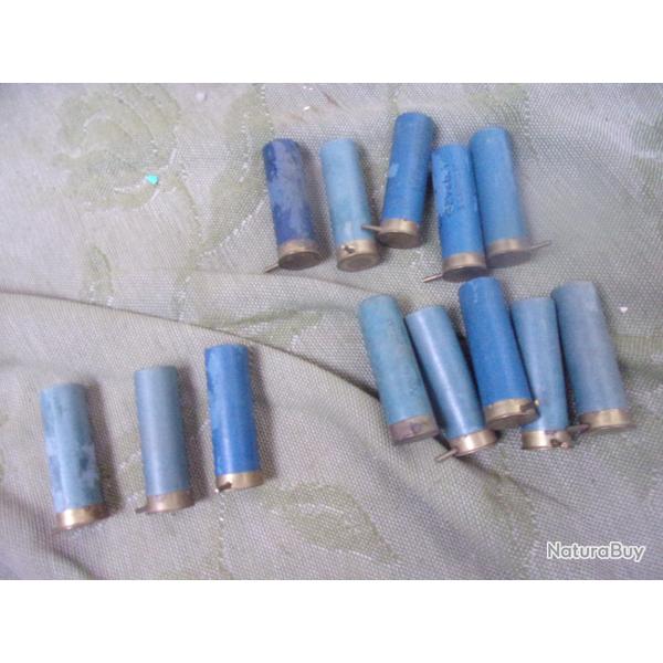 13 cartouches � broche calibre 16