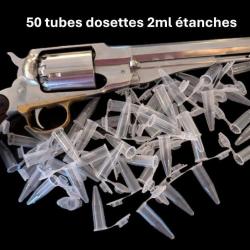 50 DOSETTES ETANCHES CONTENANCE 2ML POUDRE NOIRE / SEMOULE LIVREES VIDES