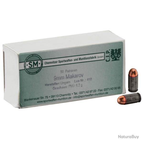 Cartouches  9x18 Makarov boite de 50