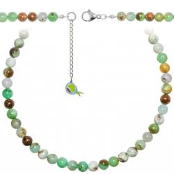 Collier en chrysoprase - Perles rondes 8 mm - 90 cm