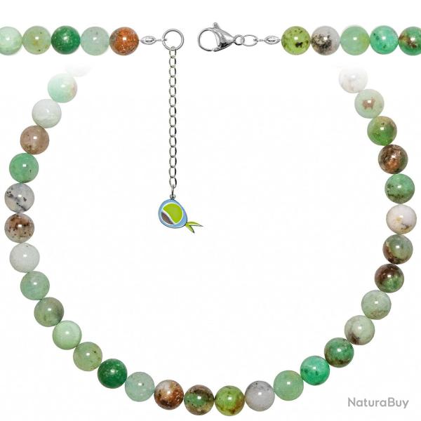 Collier en chrysoprase - Perles rondes 10 mm - 70 cm