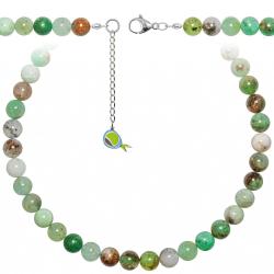Collier en chrysoprase - Perles rondes 10 mm - 90 cm