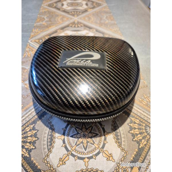 Joli etui PILLA  immitation carbone pour 4 masques et accessoires