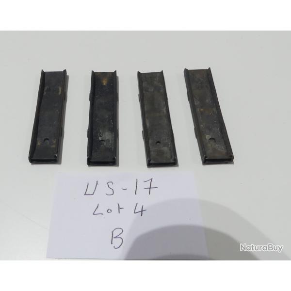 Lot B quatre Lames chargeurs B clips US P17