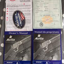 Carabine &agrave; levier sous garde Marlin 336 W Calibre .30-30 win.