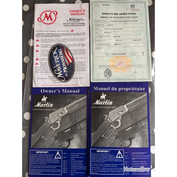 Carabine � levier sous garde Marlin 336 W Calibre .30-30 win.