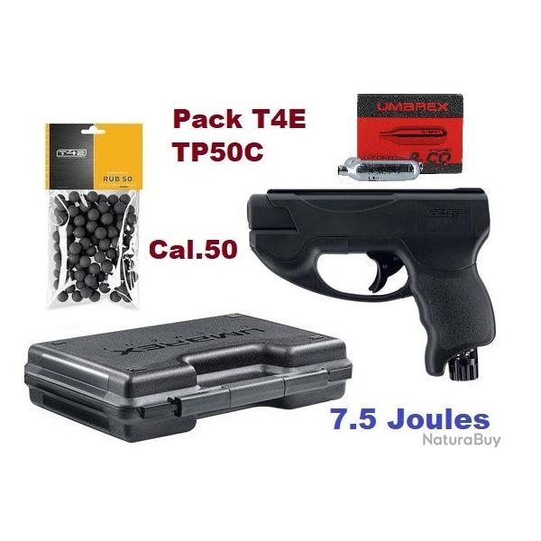 Pack pr�t � tirer Pistolet T4E - TP50C GEN2 - Cal 50 -7.5 Joules