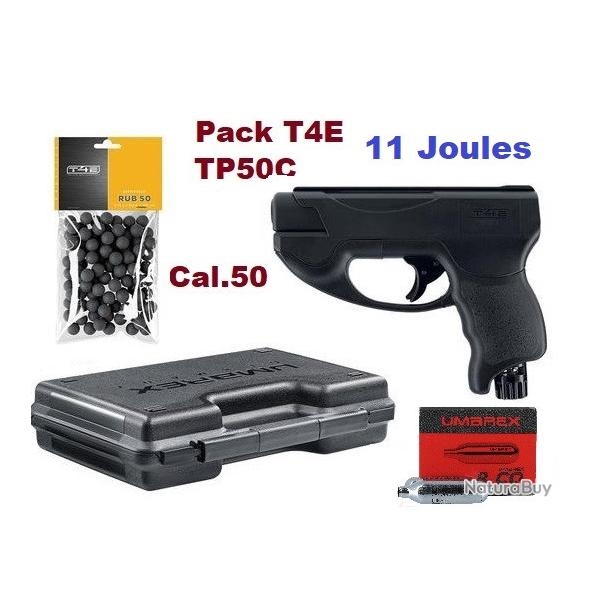 Pack pr�t � tirer Pistolet T4E - TP50C GEN2 - Cal 50 -11 Joules