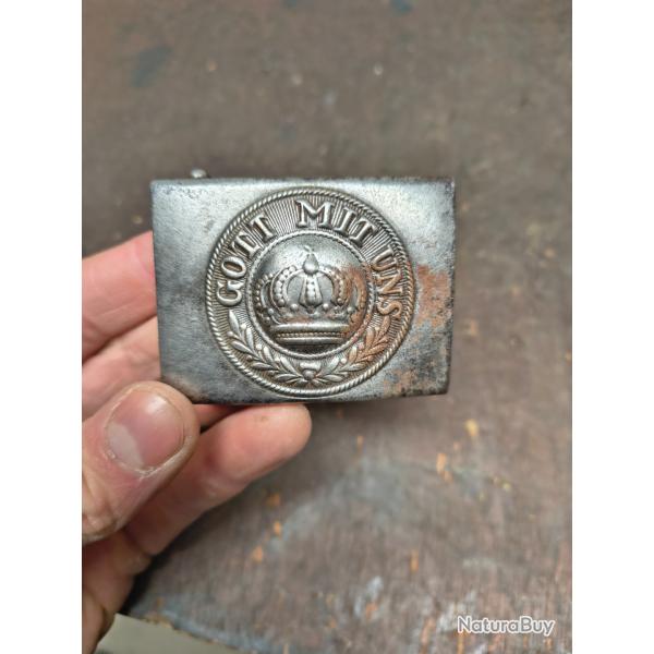 Boucle de ceinturon prussienne allemande WW1 originale