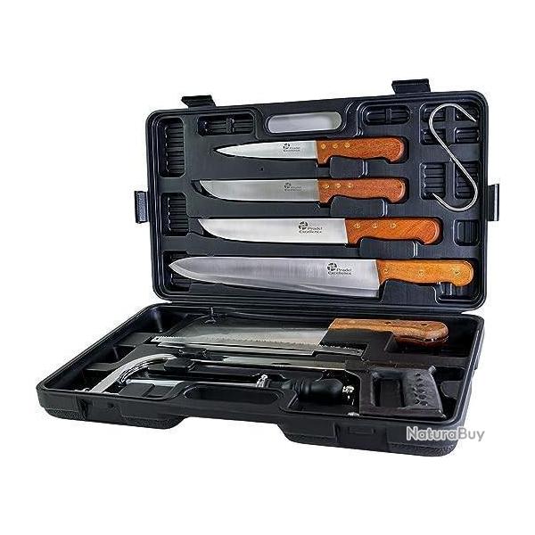 Vente Flash ! PRADEL EXCELLENCE THIERS VALISE DE CHASSEUR 7 PIECES 545l8