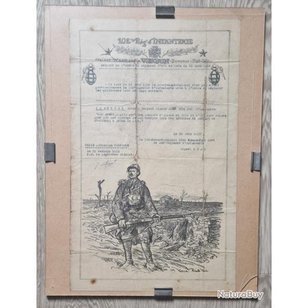 Document militaire 1ere GM