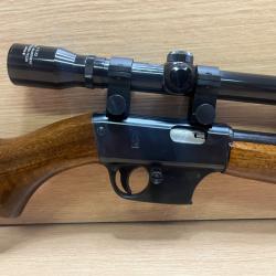 Carabine unique X51 bis cal 22 avec sa lunette d'origine &agrave; 1� SANS PRIX DE R&Eacute;SERVE !