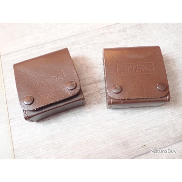 Pochette en cuir pour protection boussole, montre ou instrument de vol ?? THOMMEN