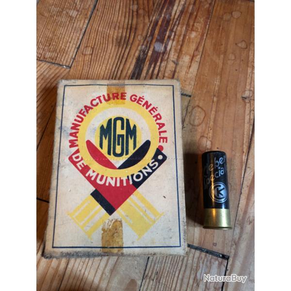 Cartouche cal 12/70 balle MGM