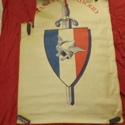 affiche  l&eacute;gion Fran&ccedil;aise Combattants P&eacute;tain Vichy 1941 WW2 &eacute;tat fran&ccedil;ais abim&eacute;e section Vienne 38