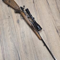 Mauser Calibre 8x68S avec stecher + lunette schmidt & bender 8x56