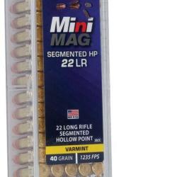 Balles CCI Calibre 22LR Mini Mag 40 Grains Segmented HP