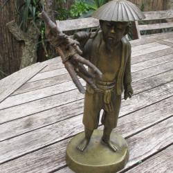chinois en bronze  ancien