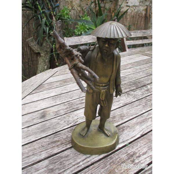 chinois en bronze  ancien