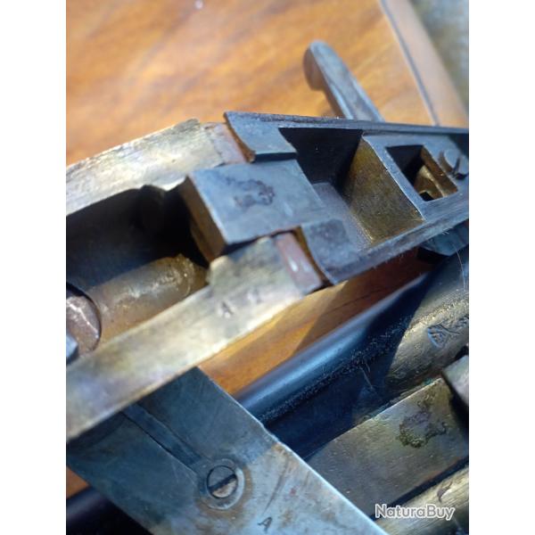 Fusil � chien juxtapos� � broche cal 16