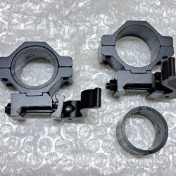 Paire de colliers syst&egrave;me UTG pour rail 21mm diam&egrave;tre 25,5 / 30mm