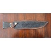Etui en Cuir Naturel pour Opinel N°10 Non Cusomisé port à droite (Fait main) - Etuis, fourreaux et pochettes (9200509
